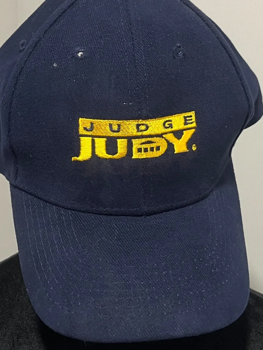 Judge Judy, promotional baseball cap. Velcro closure.